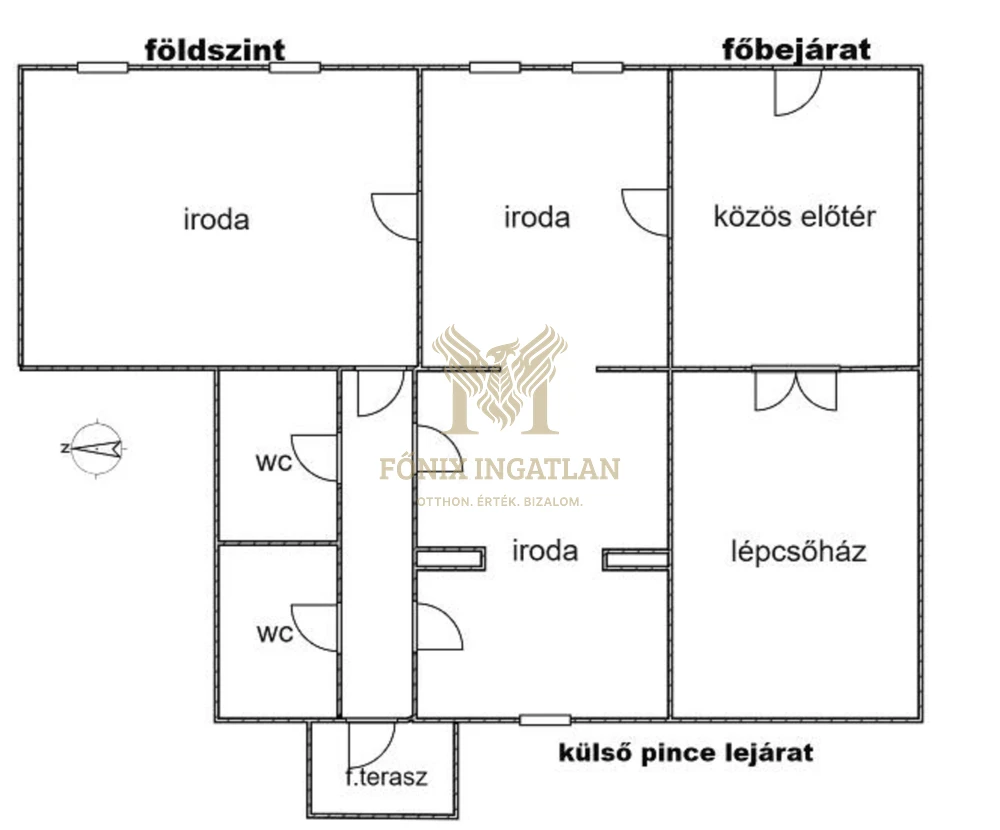 Belvárosi nagy alapterületű kertkapcsolatos ingatlan eladó!