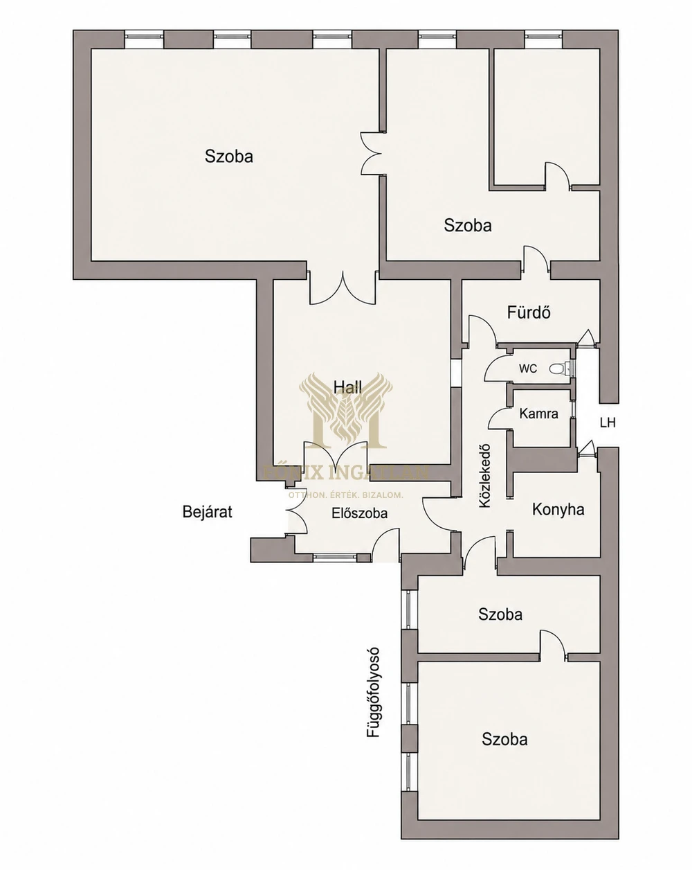 Nagypolgári lakás a Duna-partnál, 149 m²-es, akár 3 lakássá alakítható!