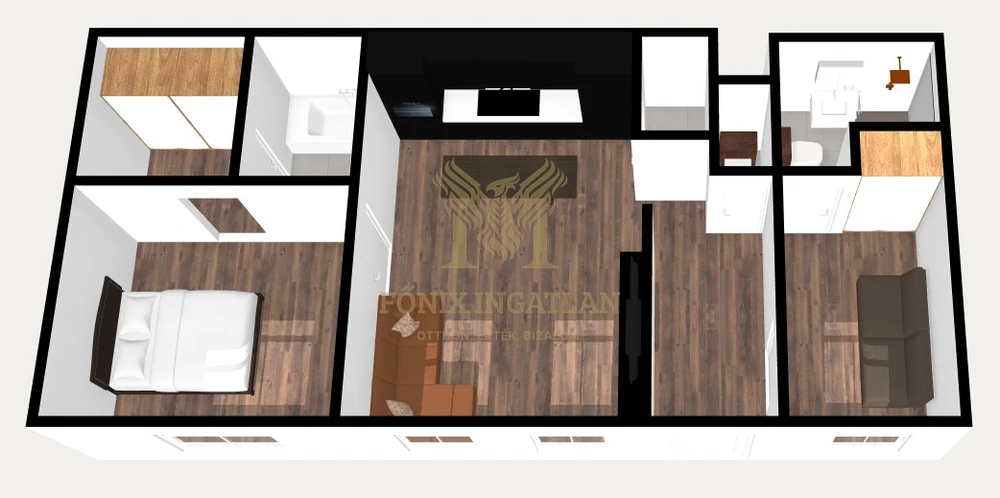 Belső-Ferencvárosban eladó egy 3 szobás, 68 m²-es tégla építésű polgári lakás a Kinizsi utcában